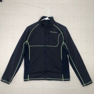Vineyard Vines Boys Performance Jacket Full Zip Logo Navy Blue Size Large